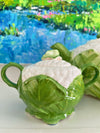 Three Piece Fitz & Floyd Cauliflower Tea Set