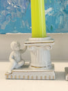 Pair of Napco Cherub Candlesticks