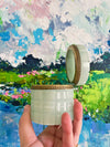 Lovely Sage Green Marble Box with Brass Detail