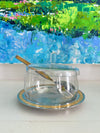 Vintage Glass Condiment Jar (4 pieces)