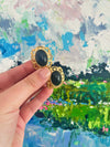 Gold Filigree Costume Earrings