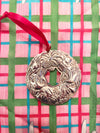 Wallace Sterling Silver 1999 Wreath Ornament
