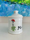 Porcelain Mustard Jar