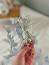 White Tole Chandelier