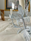 White Tole Chandelier