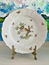 Herend Rothschild 11” Dinner Plate Birds with Vine