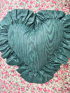 Heart Shaped Faux Bois Chintz Pillow