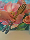 Sterling Silver Handle Salad Set