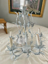 White Tole Chandelier