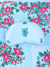 Green Floral Motif Bone Plate