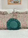 Faux Bois Chintz Round Pillow