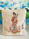 Beautiful Pair of Handstitched Needlepoint Pillows