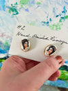 Limoges Hand Painted Earrings
