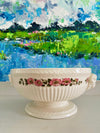 Wedgwood Ram’s Head Bowl with Pink Flowers