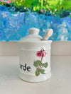 Porcelain Mustard Jar