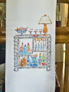 Coastal Bar Cart Kitchen Towel