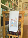 Coastal Bar Cart Kitchen Towel