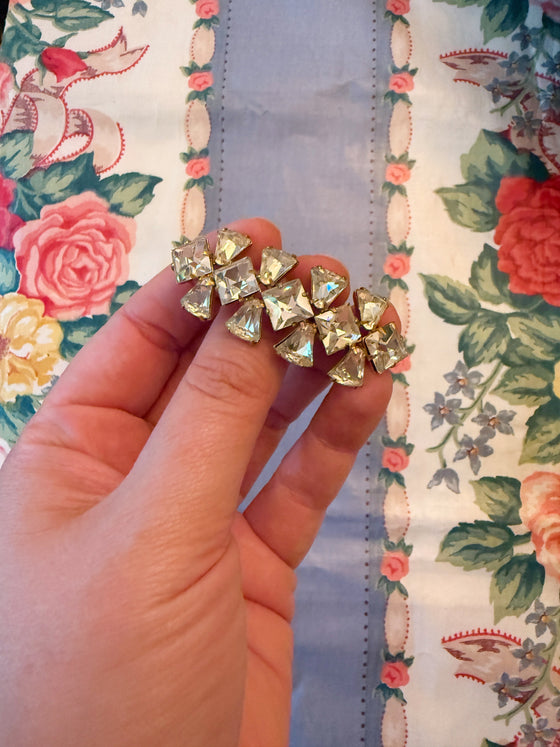 Vintage Diamonte Brooch