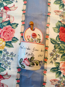  French Mustard Jar with Wooden Paddle