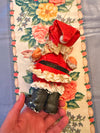 Vintage Papier Mache Santa Ornament