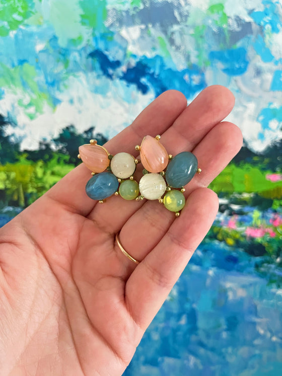 Multi Givenchy Clip Earrings