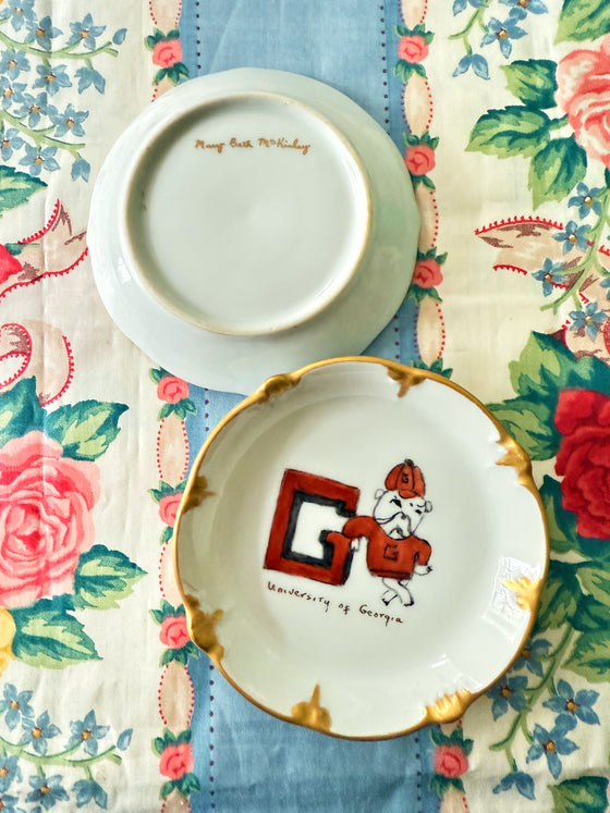 Hand painted UGA ring dish (1)