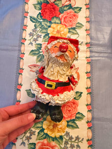  Vintage Papier Mache Santa Ornament