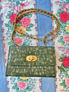 Vintage Green Bag on Chain