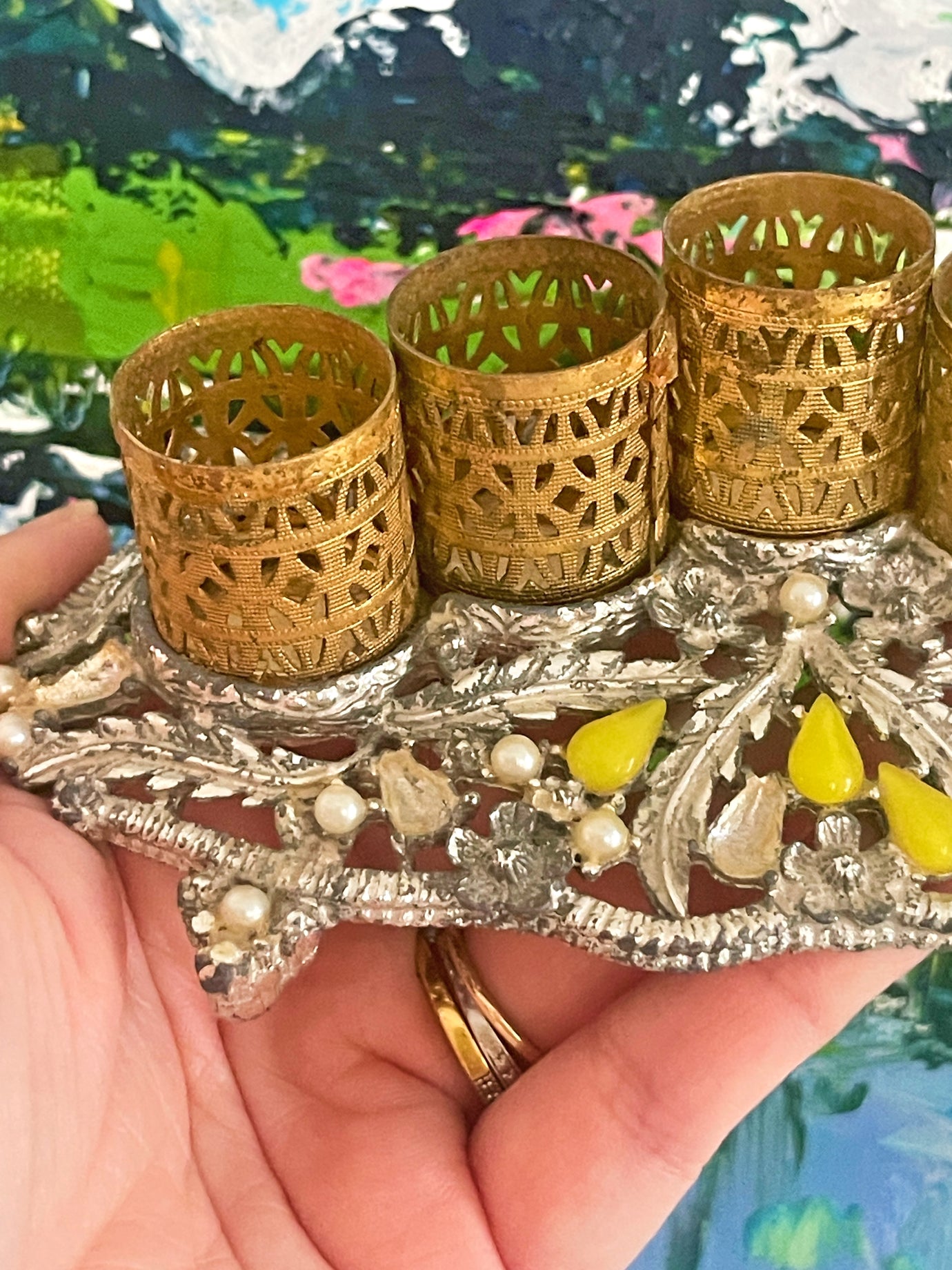 アンティーク　ヴィンテージ リップスタンド Vintage Lipstick Holder – Grandmillennial Shop