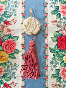  Pink and Pearl Vintage Tassel