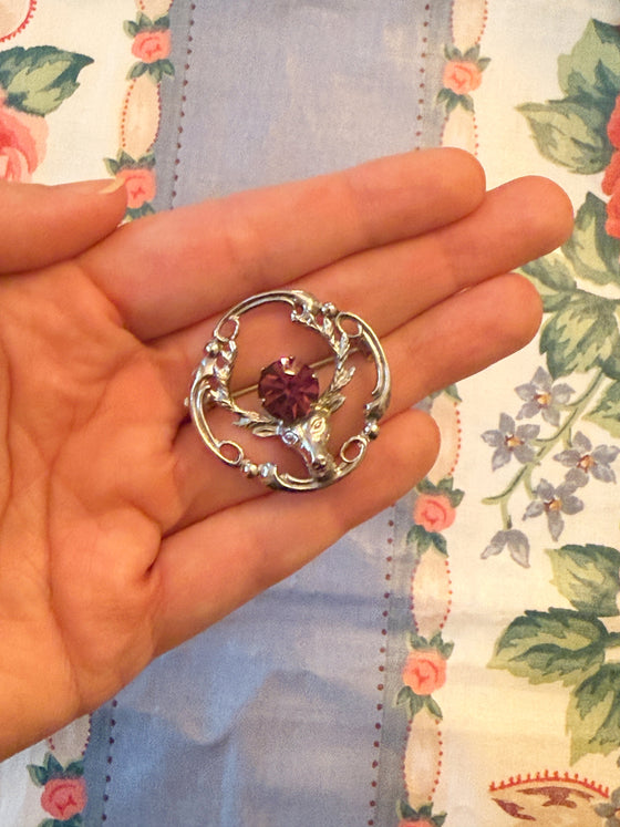 Stag Brooch