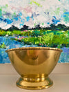 Brass Bowl with Bamboo Detail