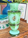 Opaline Vase with Cherub