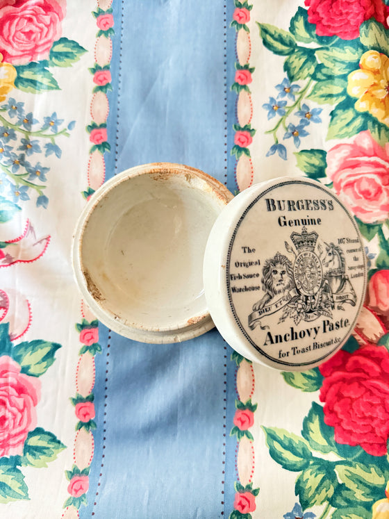 Antique Burgess’s Anchovy Paste Box
