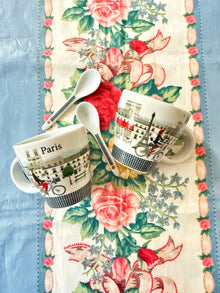  Paris Souvenir Espresso Cups with Spoons