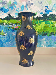  Navy Napoleon Bee Vase