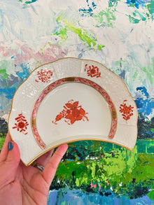  Herend Chinese Bouquet Crescent Salad Plate