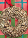 Wallace Sterling Silver 1999 Wreath Ornament