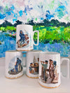 Set of Nautical Normal Rockwell Mugs (4)