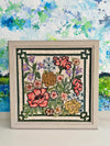 Framed Floral Needlepoint