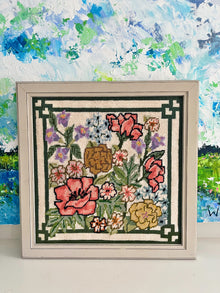  Framed Floral Needlepoint