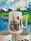 Set of Nautical Normal Rockwell Mugs (4)