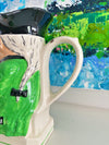 Large Green Toby Pitcher
