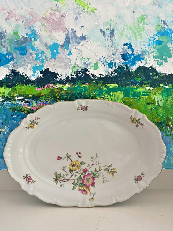 Beautiful Floral Bavarian Platter