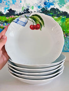  French Porcelain Cherry Bowl Set (6)