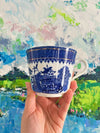 Blue Willow Teacup & Saucer Pair (4 pieces)