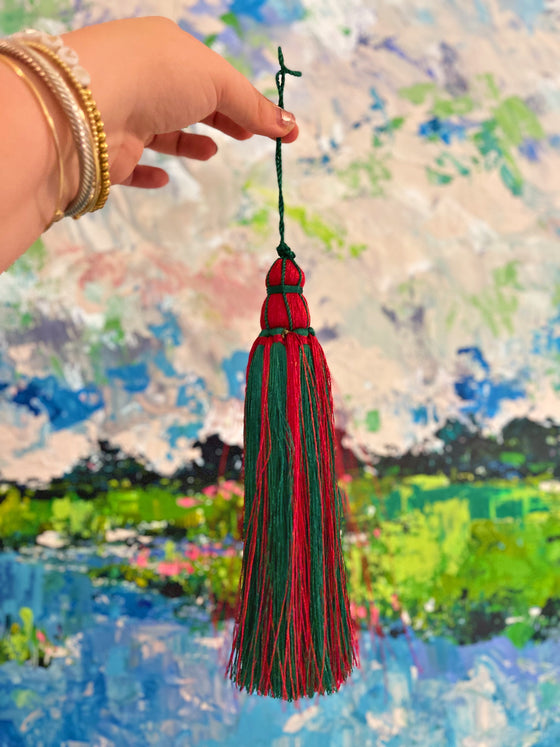 Red & Green Tassel