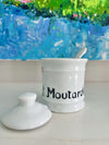 Porcelain Mustard Jar