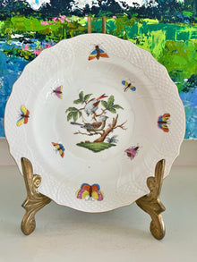  Herend Rothschild 7 1/2” Salad Plate Blue Birds